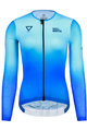 MONTON Cycling summer long sleeve jersey - WATER LADY SUMMER - blue