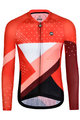 MONTON Cycling summer long sleeve jersey - SPACETIME SUMMER - red