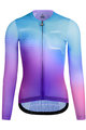 MONTON Cycling summer long sleeve jersey - CANDYCOLOR LADY SMR - blue/purple