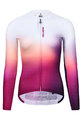 MONTON Cycling summer long sleeve jersey - TWILIGHT LADY SUMMER - white/red