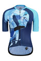 MONTON Cycling short sleeve jersey - FLAMINGO LADY - blue