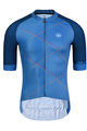 MONTON Cycling short sleeve jersey - CHECKER - blue