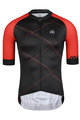 MONTON Cycling short sleeve jersey - CHECKER - black/red
