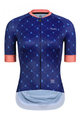 MONTON Cycling short sleeve jersey - LADYBUG LADY - blue
