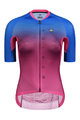 MONTON Cycling short sleeve jersey - NEON LADY - red/blue
