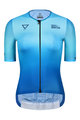 MONTON Cycling short sleeve jersey - WATER LADY - blue