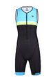 MONTON Cycling overal - WEAVO TRIATLON - black/yellow/blue