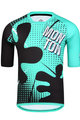 MONTON Cycling short sleeve jersey - SPLAT MTB - black/turquoise