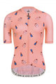 MONTON Cycling short sleeve jersey - FUNNY LADY - pink