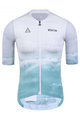 MONTON Cycling short sleeve jersey - BEACH  - blue/white