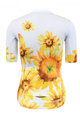 MONTON Cycling short sleeve jersey - SUNFLOWER LADY - white/yellow