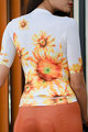 MONTON Cycling short sleeve jersey - SUNFLOWER LADY - white/yellow