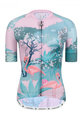 MONTON Cycling short sleeve jersey - FLAMINGO LADY - pink/white