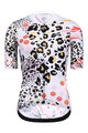 MONTON Cycling short sleeve jersey - LEOPARD LADY - black/white/pink