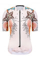 MONTON Cycling short sleeve jersey and shorts - BLOOMS LADY - orange/black