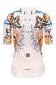 MONTON Cycling short sleeve jersey and shorts - BLOOMS LADY - orange/black