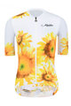 MONTON Cycling short sleeve jersey and shorts - SUNFLOWER LADY - white/black/yellow