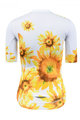 MONTON Cycling short sleeve jersey and shorts - SUNFLOWER LADY - white/black/yellow
