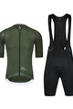 MONTON Cycling short sleeve jersey and shorts - TRAVELER MAX - black/green