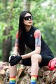 MONTON Cycling short sleeve jersey - SKULL RAINBOW LADY - multicolour/black