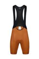 MONTON Cycling bib shorts - SKULL - brown