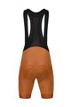 MONTON Cycling bib shorts - SKULL - brown