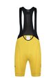 MONTON Cycling bib shorts - SKULL LADY - yellow