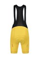 MONTON Cycling bib shorts - SKULL LADY - yellow