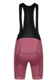 MONTON Cycling bib shorts - SKULL LADY - red