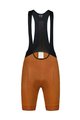 MONTON Cycling bib shorts - SKULL LADY - brown