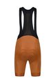 MONTON Cycling bib shorts - SKULL LADY - brown