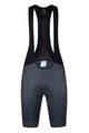 MONTON Cycling bib shorts - SKULL LADY - grey