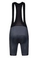 MONTON Cycling bib shorts - SKULL LADY - grey