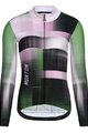 MONTON Cycling winter long sleeve jersey - URBAN THERMAL LADY - black/purple/light green