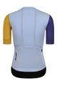 MONTON Cycling short sleeve jersey - TRAVELER EVO LADY - blue/purple/yellow