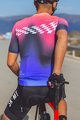 MONTON Cycling short sleeve jersey - CARDIN - pink/black/purple