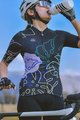 MONTON Cycling short sleeve jersey - JUNGLELEAF LADY - black/multicolour