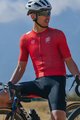 MONTON Cycling short sleeve jersey - SKULL III - white/red