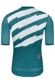 MONTON Cycling short sleeve jersey - SKULL III - turquoise/white