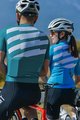MONTON Cycling short sleeve jersey - SKULL III - turquoise/white