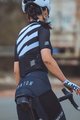 MONTON Cycling short sleeve jersey - SKULL III LADY - white/black