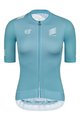 MONTON Cycling short sleeve jersey - SKULL III LADY - blue/white