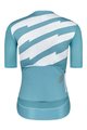 MONTON Cycling short sleeve jersey - SKULL III LADY - blue/white