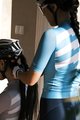 MONTON Cycling short sleeve jersey - SKULL III LADY - blue/white