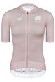 MONTON Cycling short sleeve jersey - SKULL ZEUS LADY - pink/white