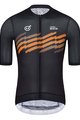 MONTON Cycling short sleeve jersey - SKULL THUNDER - grey/orange