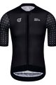 MONTON Cycling short sleeve jersey - SKULL SYMBOLS - black/white