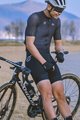 MONTON Cycling short sleeve jersey - SKULL SYMBOLS - black/white