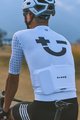 MONTON Cycling short sleeve jersey - SKULL SYMBOLS - black/white
