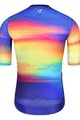 MONTON Cycling short sleeve jersey - SKULL NORTHERNLIGHTS - blue/yellow